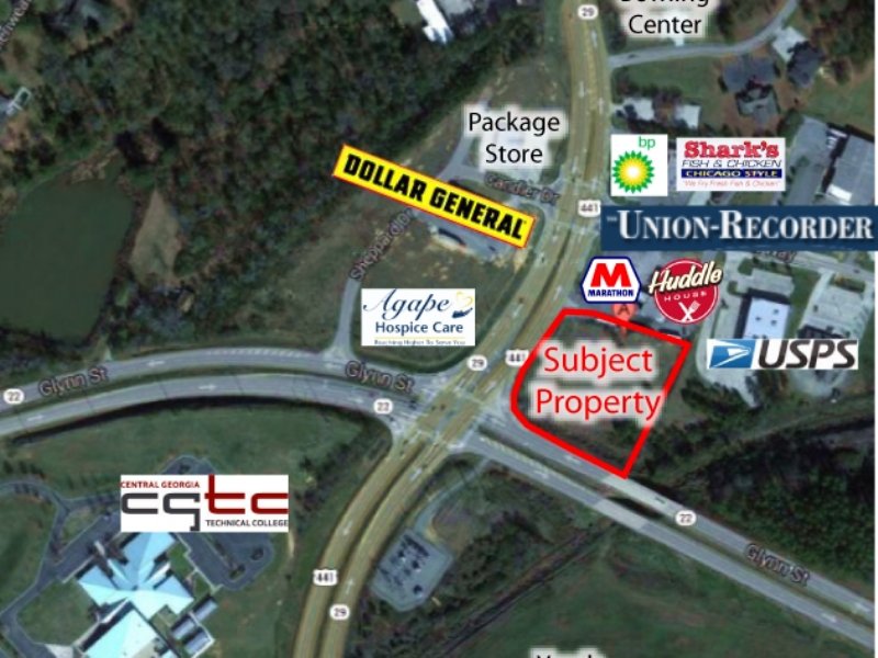 2 Acre Corner Lot : Milledgeville : Baldwin County : Georgia