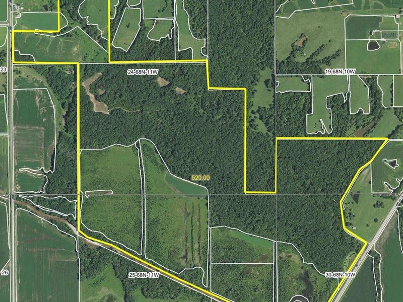 520 Acre Whitetail Mecca in Van Bur : Cantril : Van Buren County : Iowa