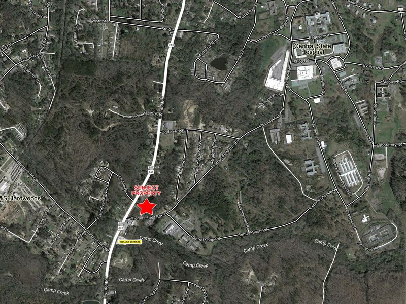 2.5 Acre Corner Lot for Sale : Milledgeville : Baldwin County : Georgia