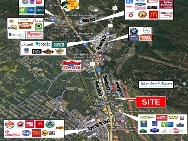 Commercial Development Site : Macon : Bibb County : Georgia