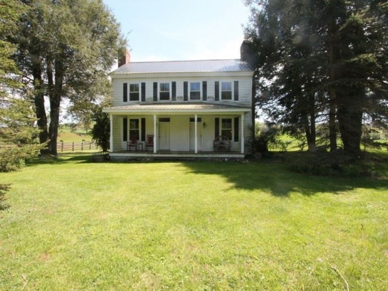 Historic Home & Cattle Farm Land for Sale in Rural Retreat, Wythe