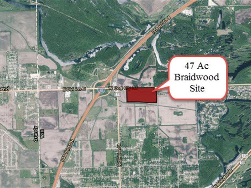 47 Acre Braidwood Development Site : Braidwood : Will County : Illinois