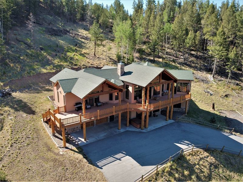 Custom Mountain Home, 60 Acres Land for Sale in Villa Grove, Saguache