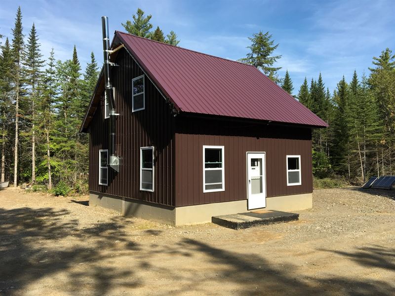 OffGrid Cabin a Trout Stream Maine Land for Sale in Springfield