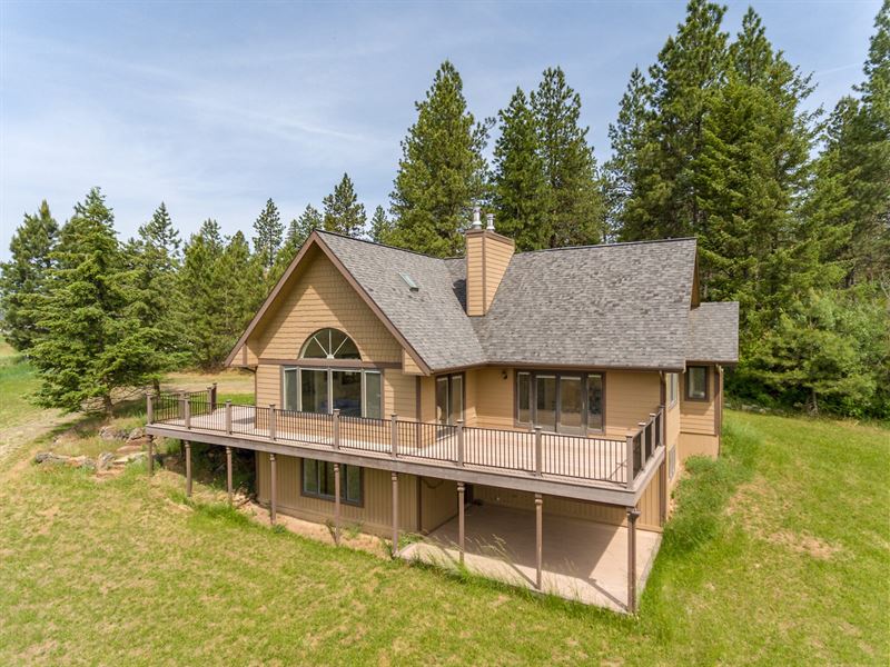 North Idaho Country Home Acreage Land for Sale in Worley, Kootenai