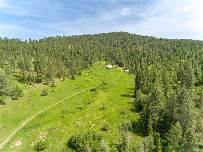 Home With Acreage in North Idaho : Land for Sale in Worley, Kootenai ...