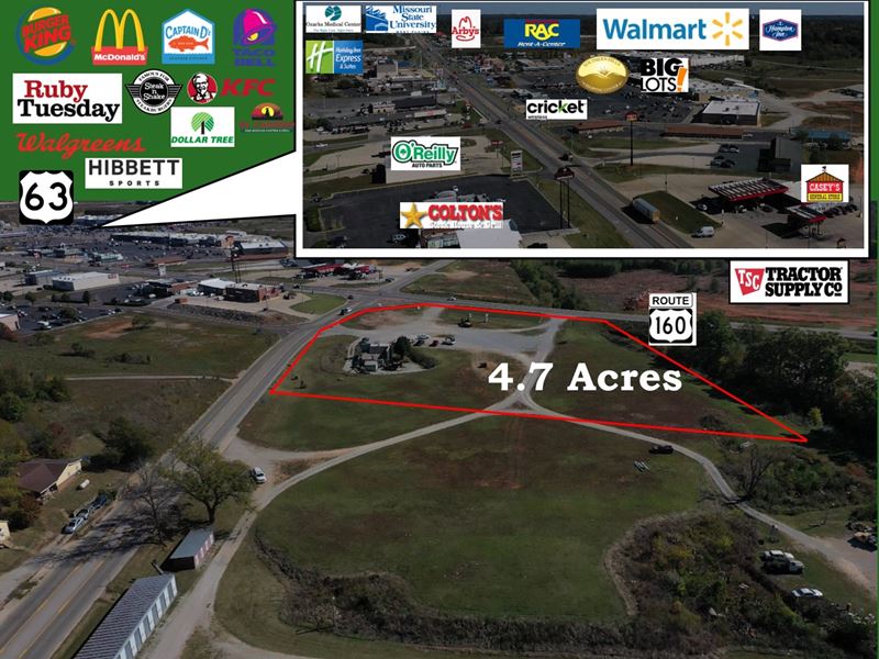 Prime Commercial West Plains Retail : West Plains : Howell County : Missouri