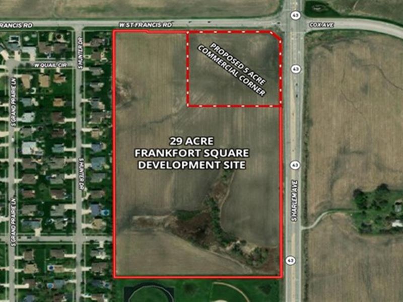 34 Acres Frankfort Sq Development : Frankfort : Will County : Illinois