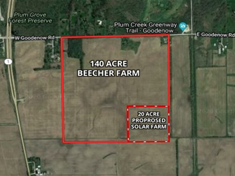 140 Acre Beecher Farm, Land for Sale in Illinois, 245961 LANDFLIP