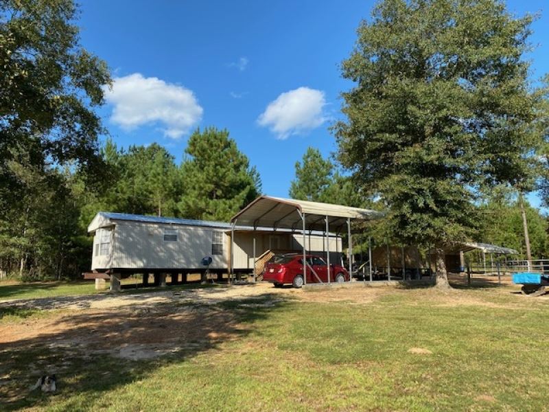 Mobile Home On 4 Acres Land for Sale in Tylertown, Pike County