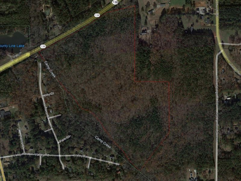 68.12 Acres on Highway 138 : Stockbridge : Rockdale County : Georgia