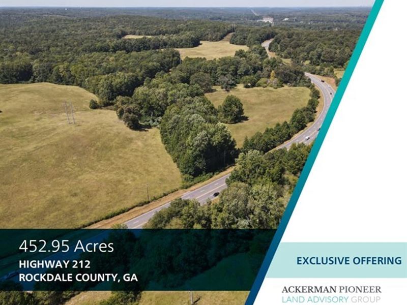 479.52 Acres, Highway 212 : Conyers : Rockdale County : Georgia