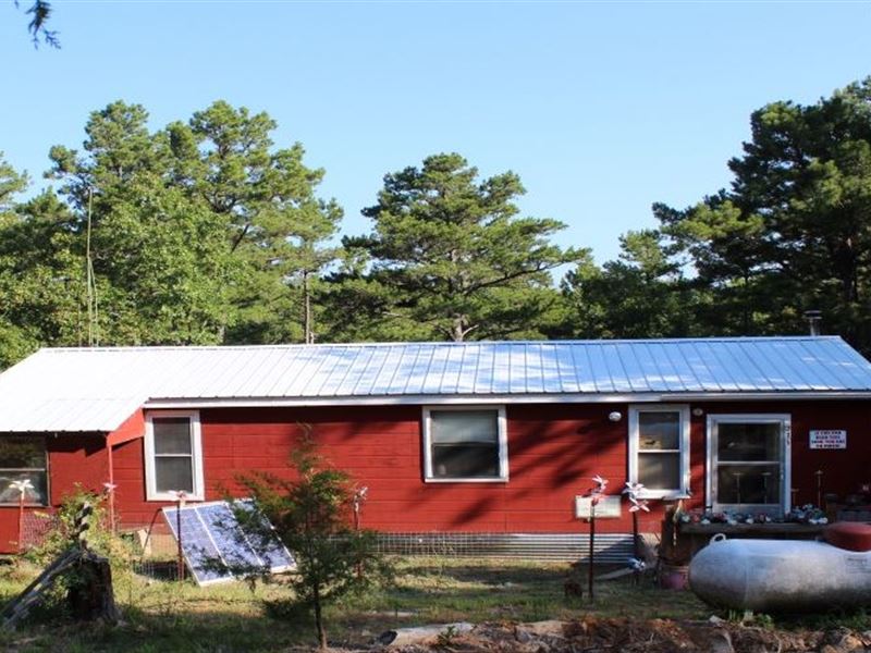 10 Ac Off Grid Cabin in Kiamichi : Moyers : Pushmataha County : Oklahoma