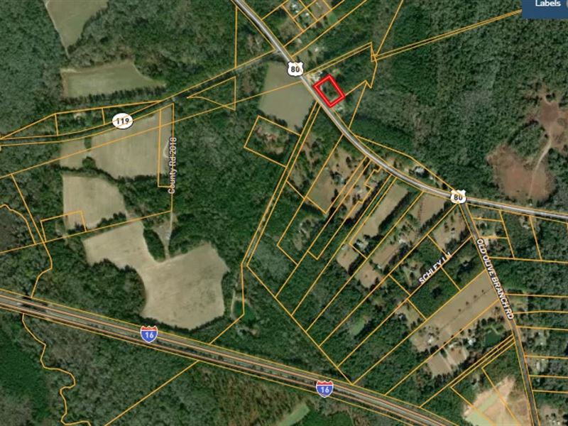 1.1 Acre Lot Near I-16 and Hwy 119 : Ellabell : Bryan County : Georgia