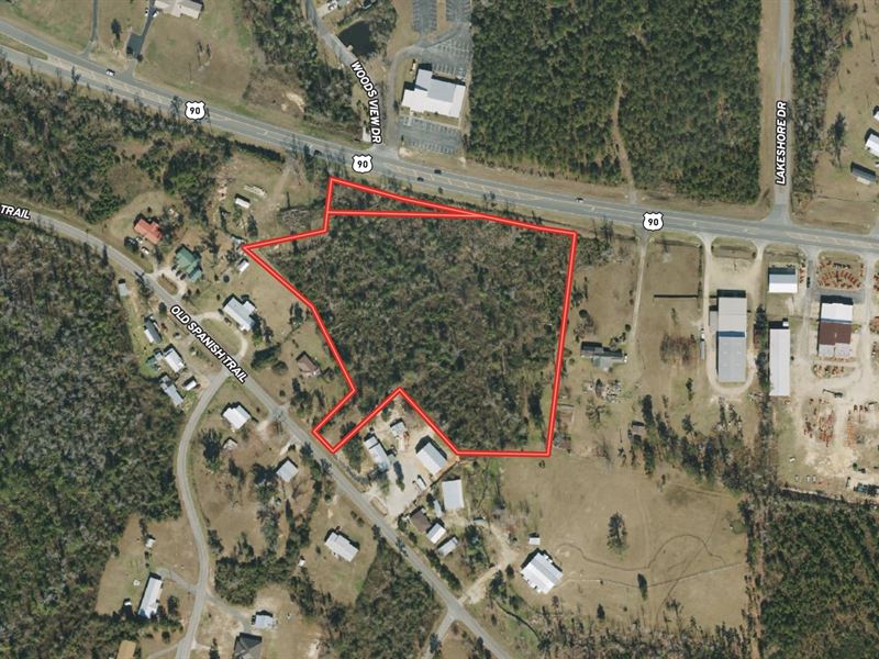 6.63 Acres on High-Traffic Hwy 90 : Marianna : Jackson County : Florida