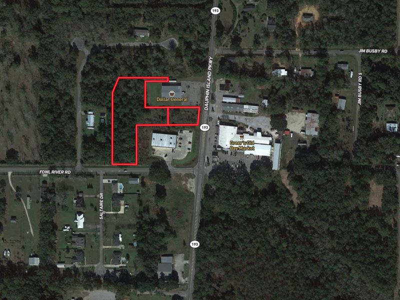 2.97 Acres Dauphin Island Pkwy : Theodore : Mobile County : Alabama