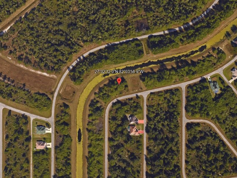 Canal Front Site Available, 0.24 Ac : North Port : Sarasota County : Florida