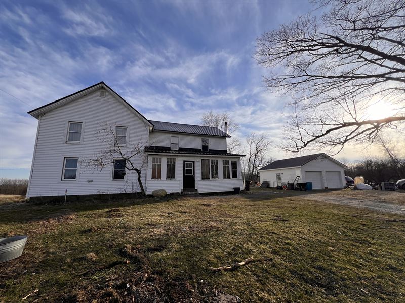 Updated Farmhouse with 25 Acres : Westdale : Oneida County : New York