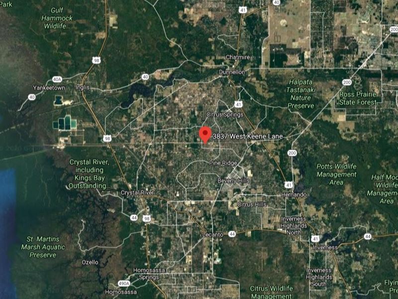 Citrus County Lot with Public Water : Citrus Springs : Citrus County : Florida