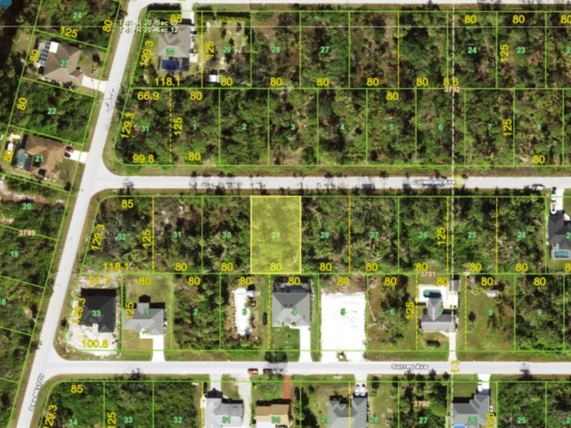 Great Lot to Build on in Englewood : Port Charlotte : Charlotte County : Florida