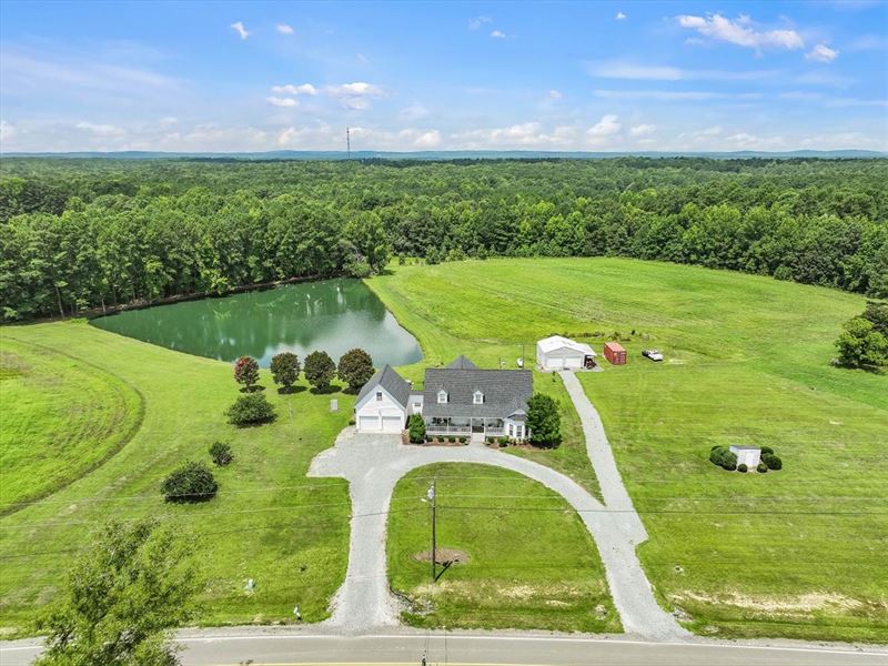 Beautiful Home with Pond : Apex : Chatham County : North Carolina