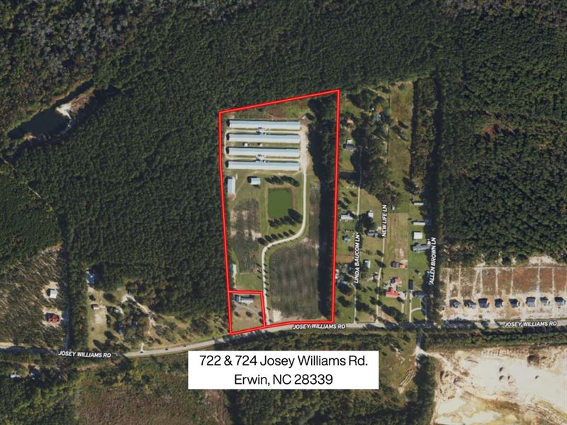 71.04 Acre Turnke : Linden : Harnett County : North Carolina