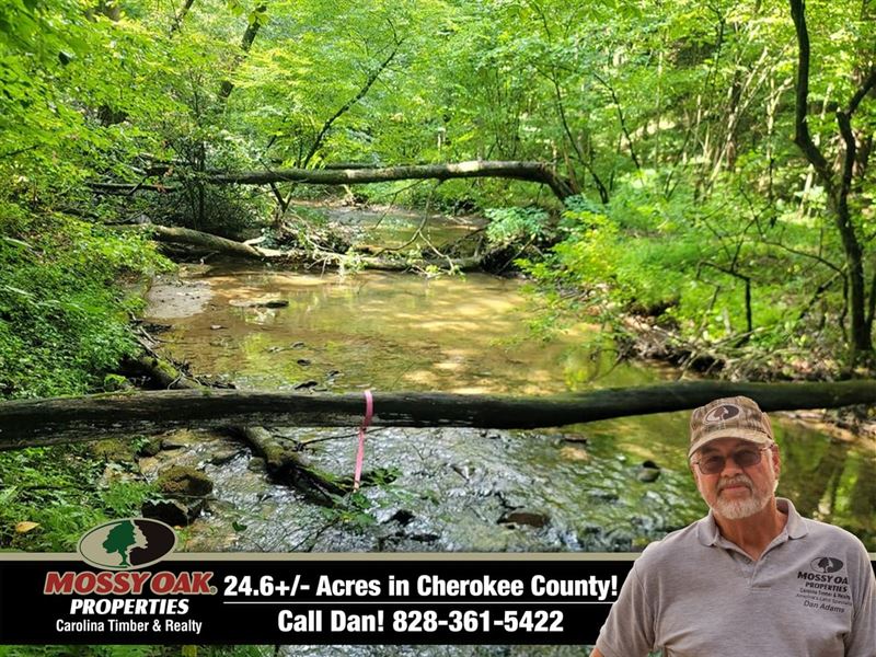 23.59 Ac Creekfront & Unrestrict : Andrews : Cherokee County : North Carolina