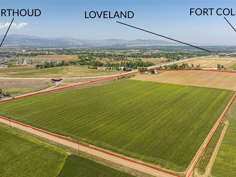 287 Frontage Farm and Water : Loveland : Larimer County : Colorado