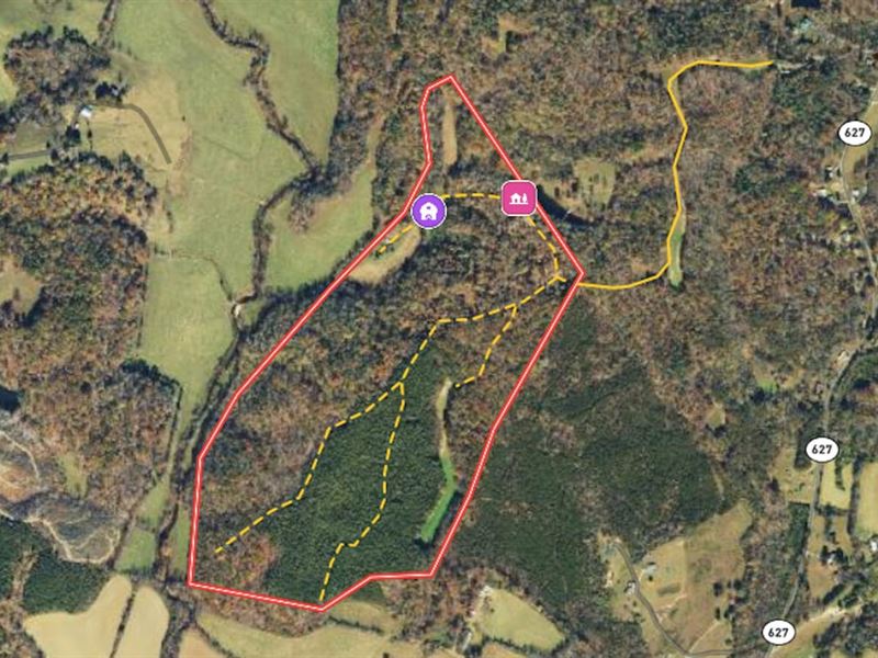 134.75 Acres : Patrick Springs : Patrick County : Virginia