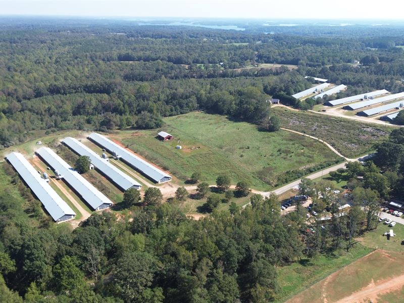 Nice 10 House Broiler Poultry Farm : Hartwell : Hart County : Georgia