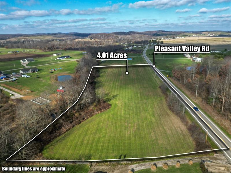 Pleasant Valley Rd, 4 Acres, Lick : Frazeysburg : Licking County : Ohio