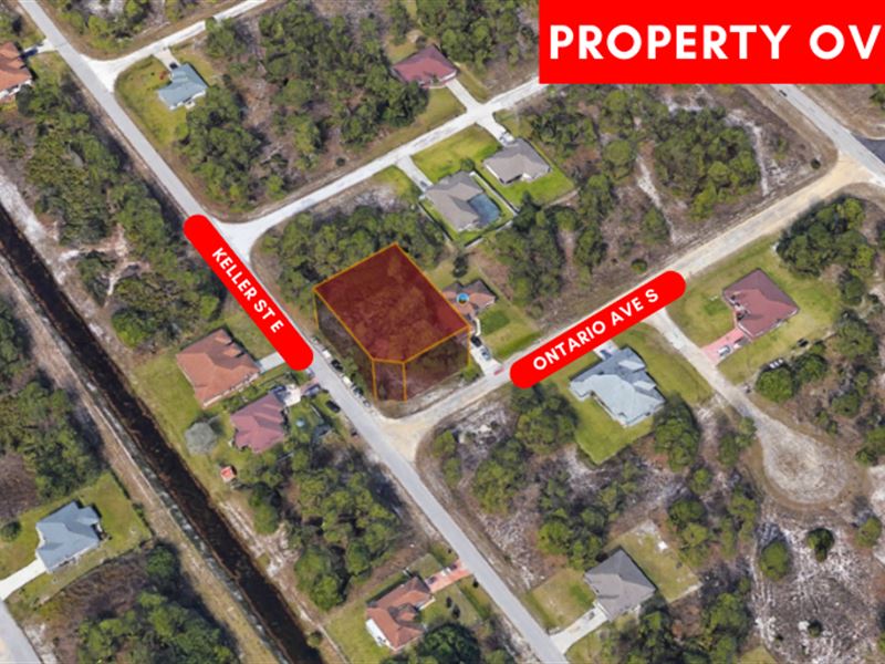 Affordable Corner Vacant Lot : Lehigh Acres : Lee County : Florida