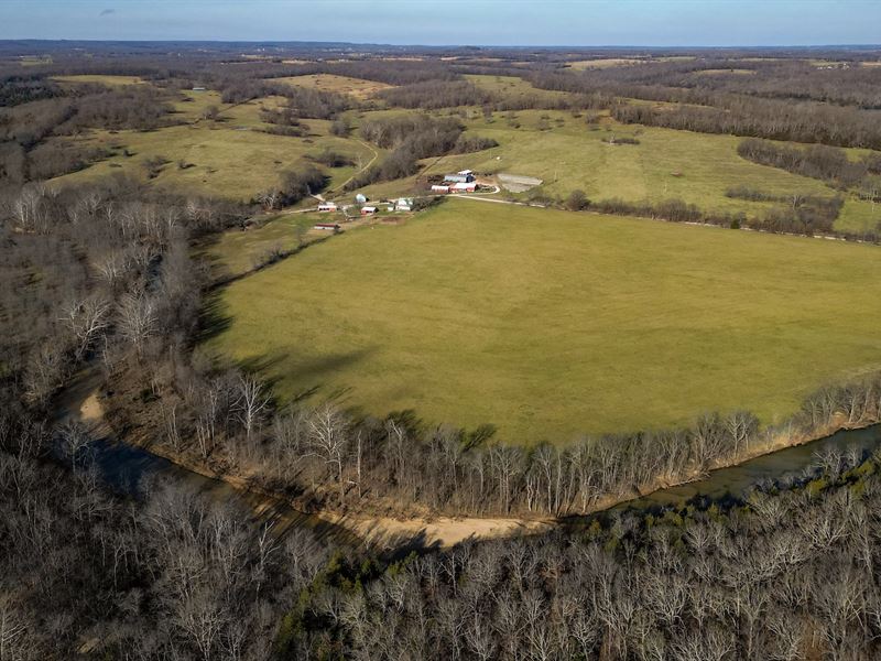 Wright County Farm, Gasconade River : Mansfield : Wright County : Missouri