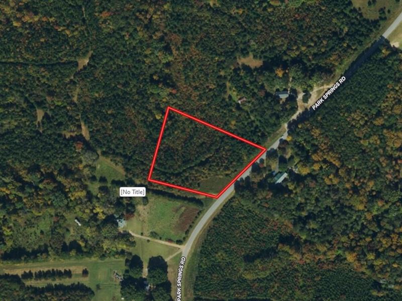 2.99-Acre Homesite Lot for Sale : Providence : Caswell County : North Carolina