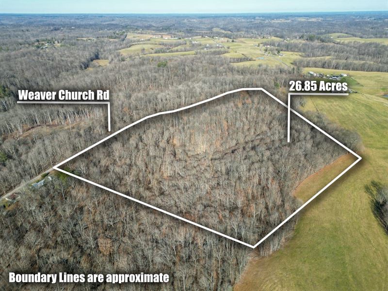 Weaver Church Rd, 26 Acres, Vinto : Albany : Vinton County : Ohio