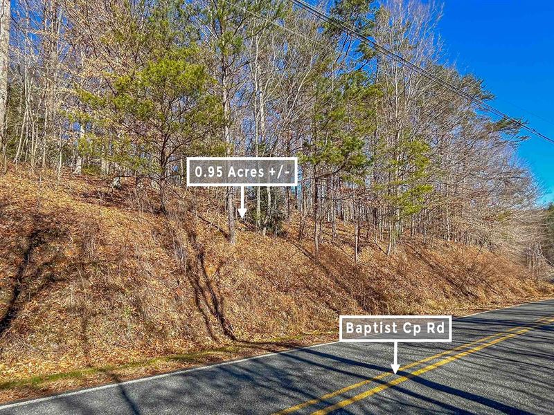 .95 Acre Only 38 Mins to Lake James : Connelly Springs : Burke County : North Carolina