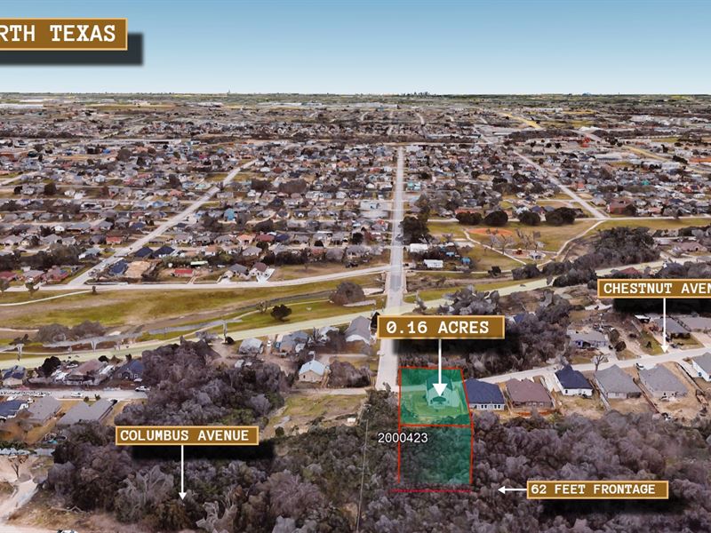 .16 Acre in Fort Worth, $400 a MO : Fort Worth : Tarrant County : Texas