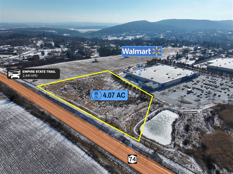 4.07 Acre Walmart Outparcel : Ticonderoga : Essex County : New York