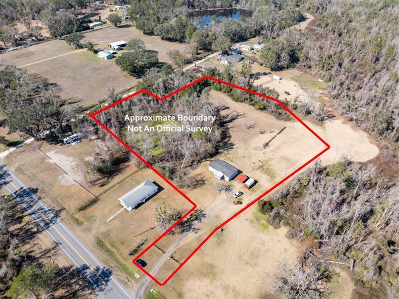 Greenville Home and 5 Acres : Greenville : Madison County : Florida