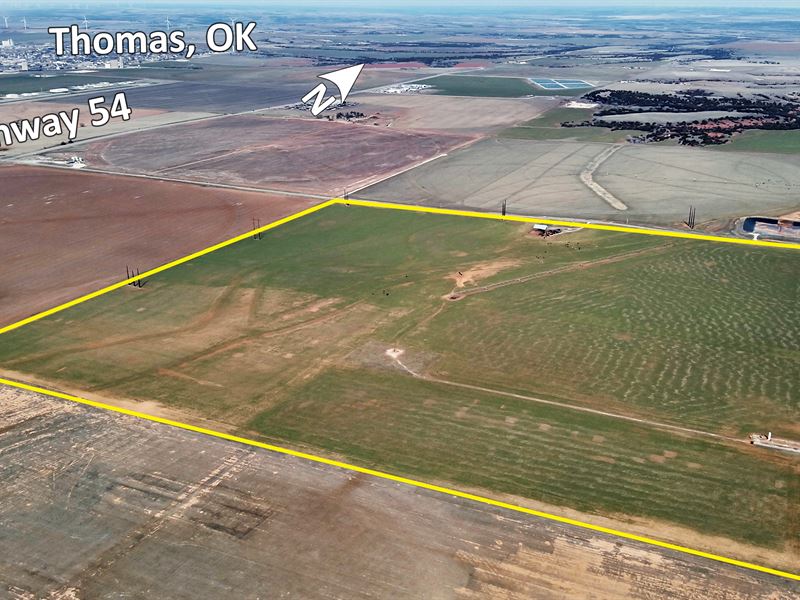 160 Acres SE of Thomas, OK : Thomas : Custer County : Oklahoma