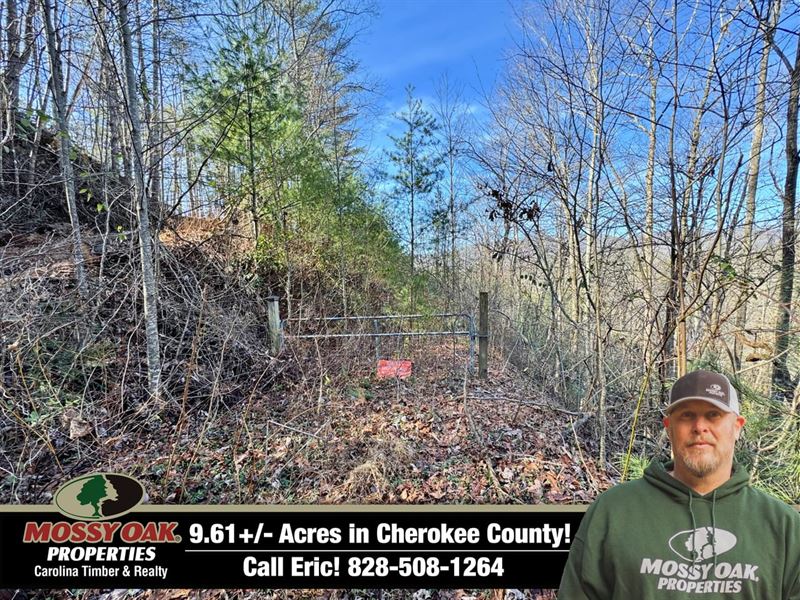 Private Unrestricted 9.61 Lot : Marble : Cherokee County : North Carolina