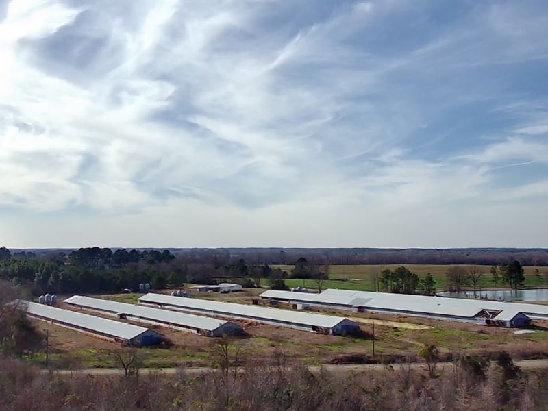 5 Broiler Houses, Mobile Home : Hawkinsville : Pulaski County : Georgia