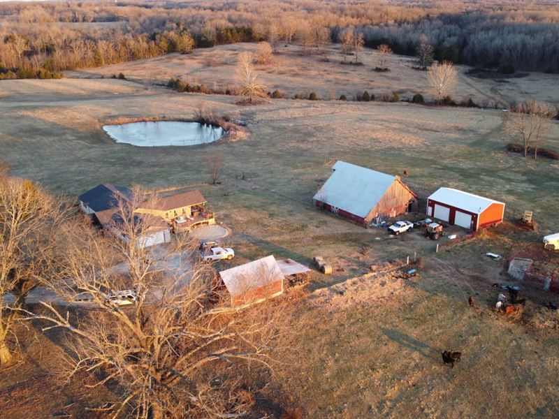 4 Bedroom Home with 59 Ac Farm : Doniphan : Ripley County : Missouri