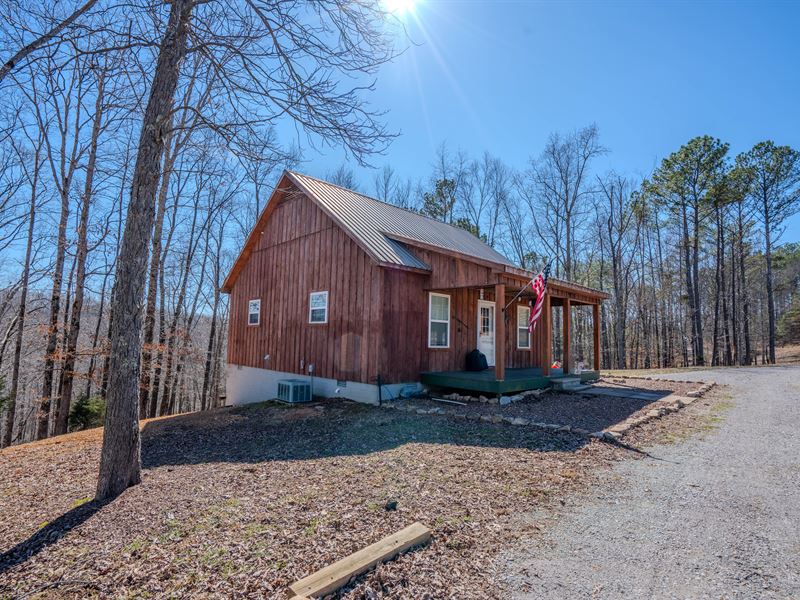 Secluded TN Cabin for Sale : Ethridge : Lawrence County : Tennessee