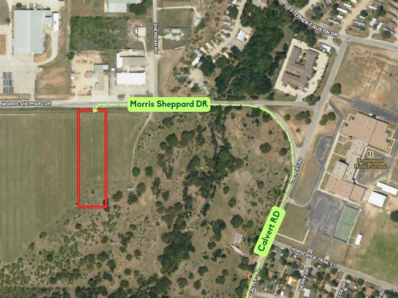 Commercial Lot in Brownwood, TX : Brownwood : Brown County : Texas