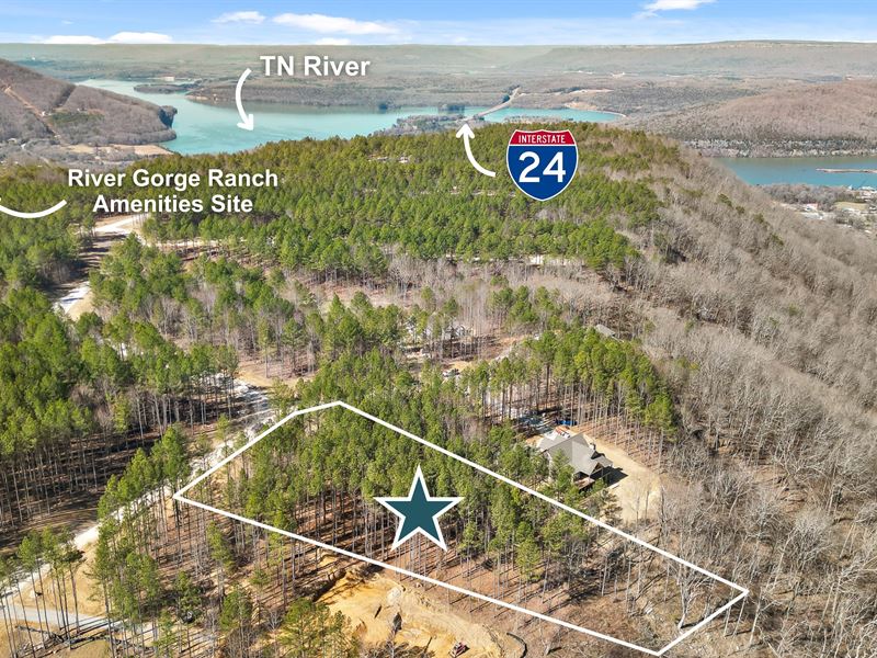 1.72 Acre Bluff View Homesite : Guild : Marion County : Tennessee