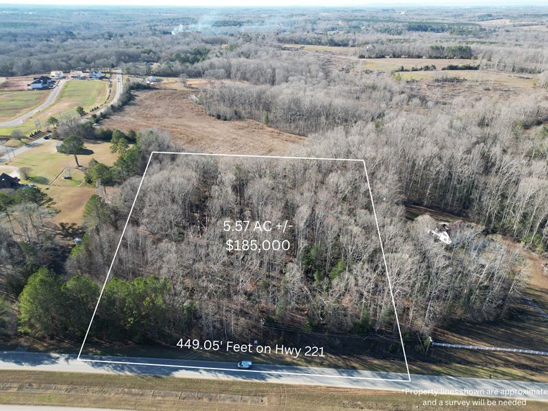 5.57 +/- Acre Tract in Woodruff, SC : Woodruff : Spartanburg County : South Carolina