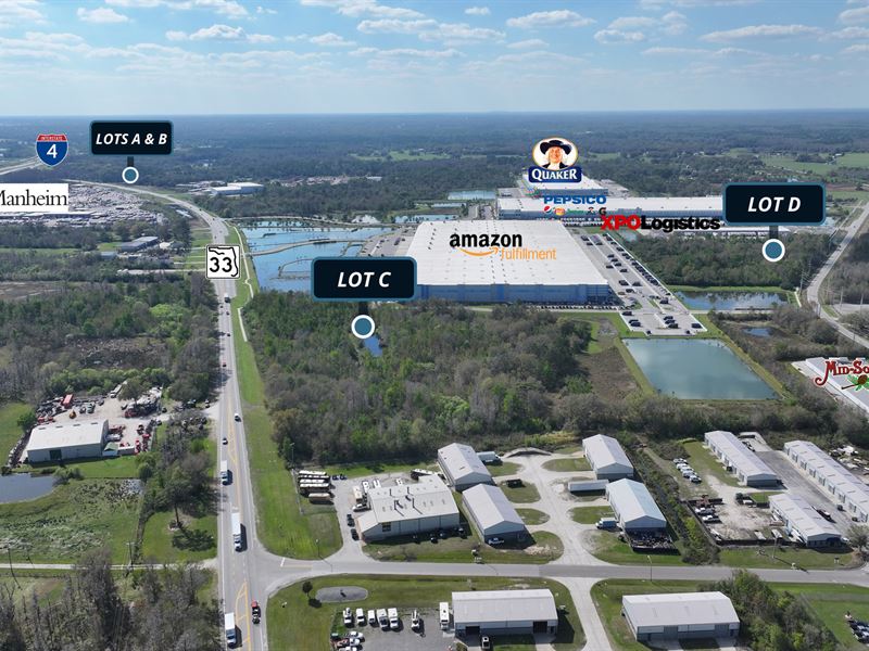 I-4 & Sr-33 Industrial Land Parcels : Lakeland : Polk County : Florida